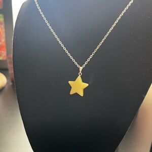 Stone star necklace